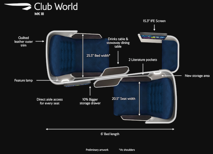 British Airways New Club World Seat A350