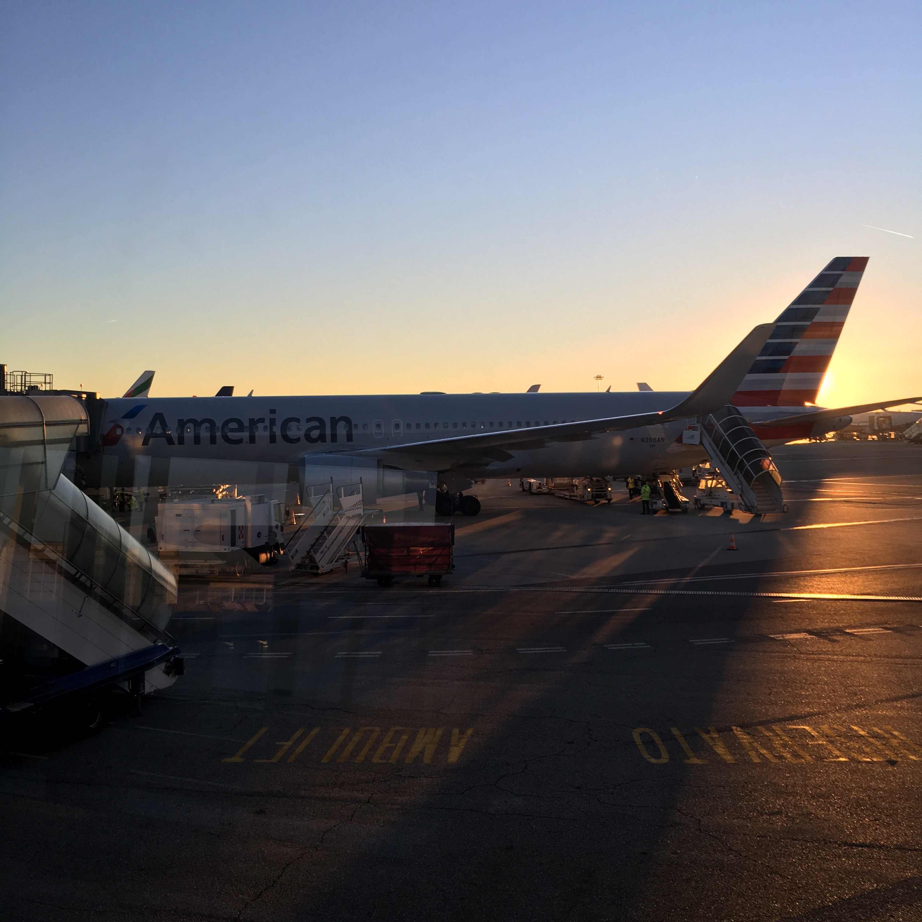 an airplane on the tarmac