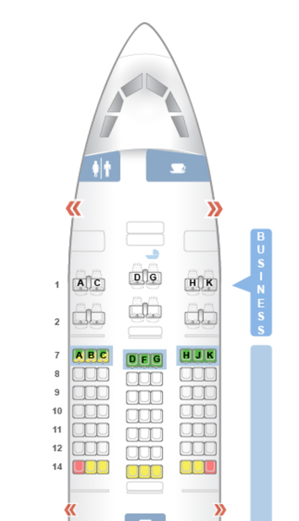 Air asia seat map