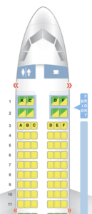 Notice how all the seats are marked as yellow (meaning bellow average)