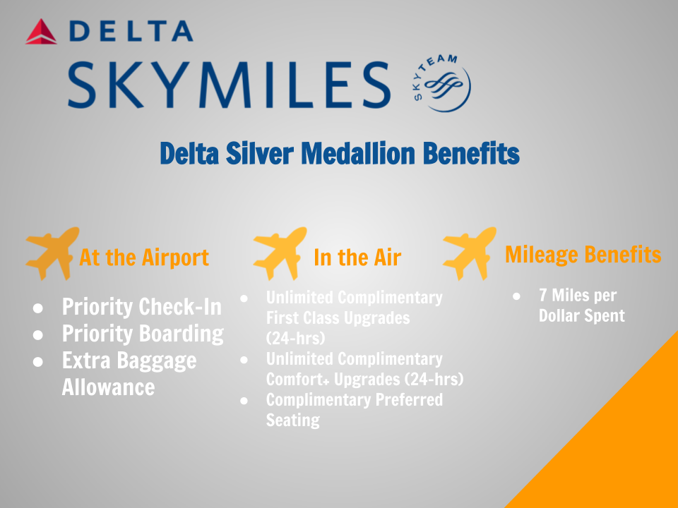 Delta Silver Medallion Benefits
