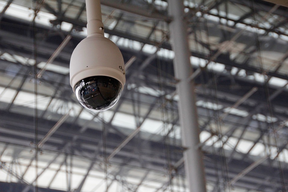 a camera from a ceiling