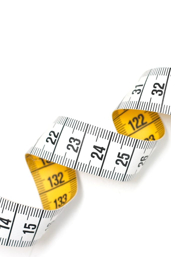a close-up of a measuring tape