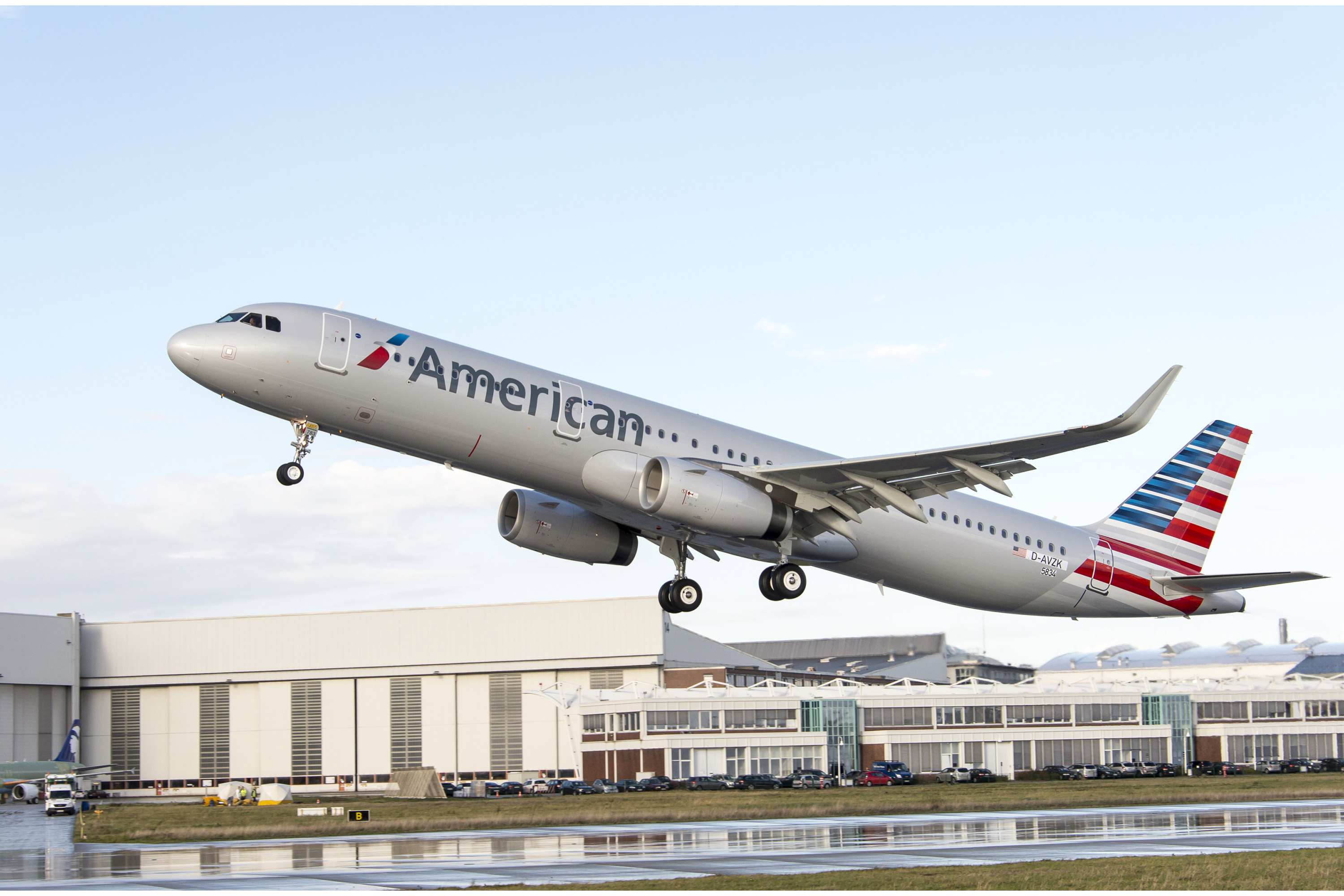 an airplane taking off from a runway