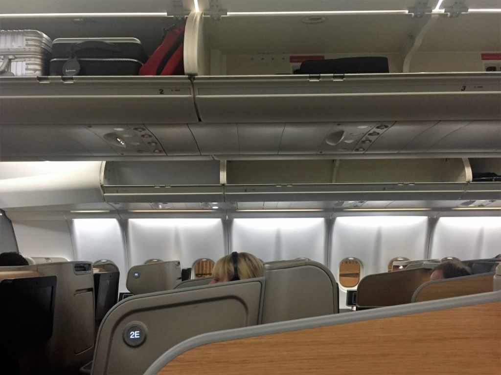 a person sitting in an airplane