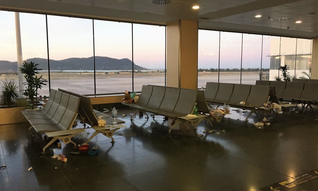 Hideous Scenes at Ibiza Airport as Cleaners Strike