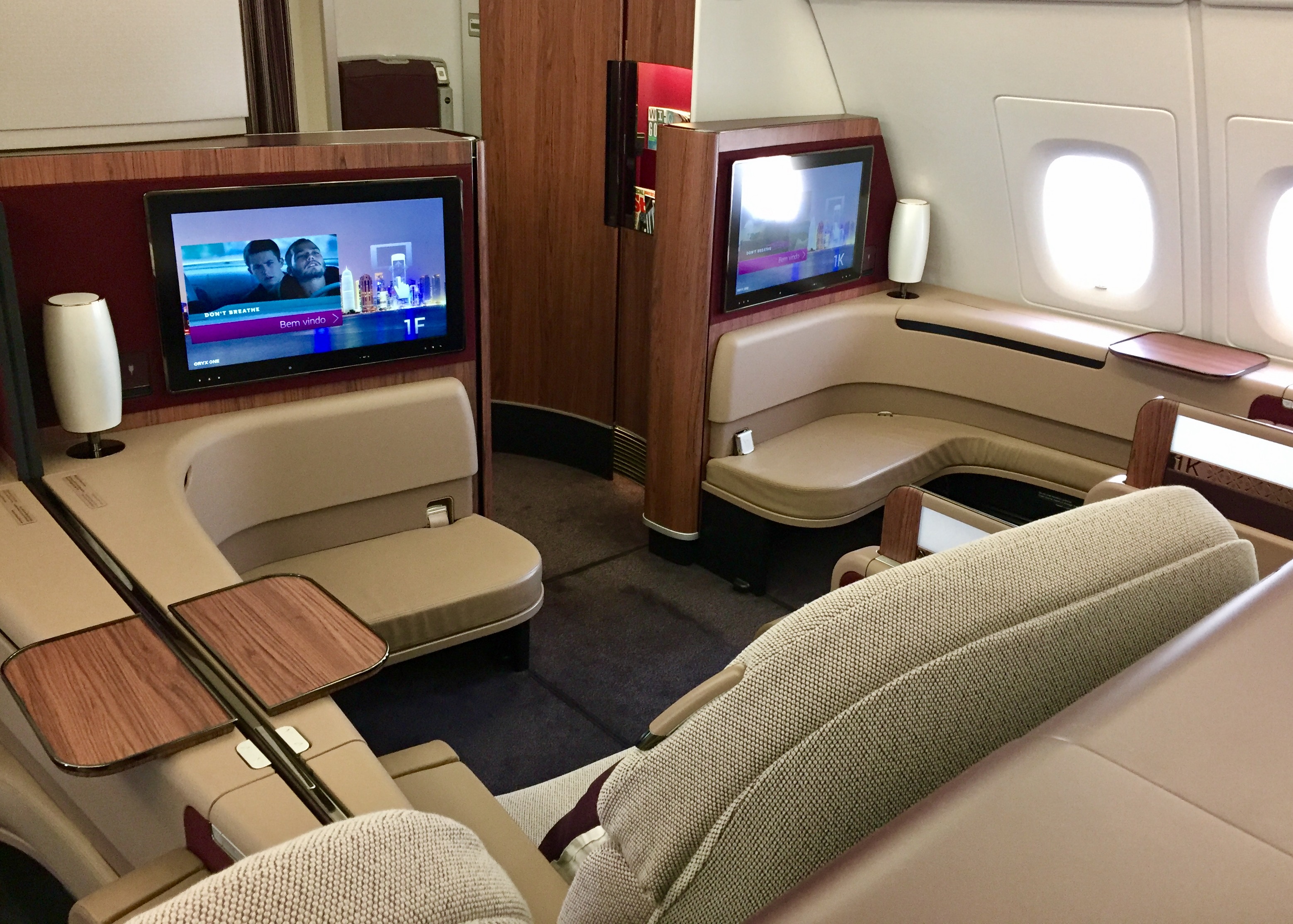 Flight Review Qatar Airways First Class Bucket List Traveler