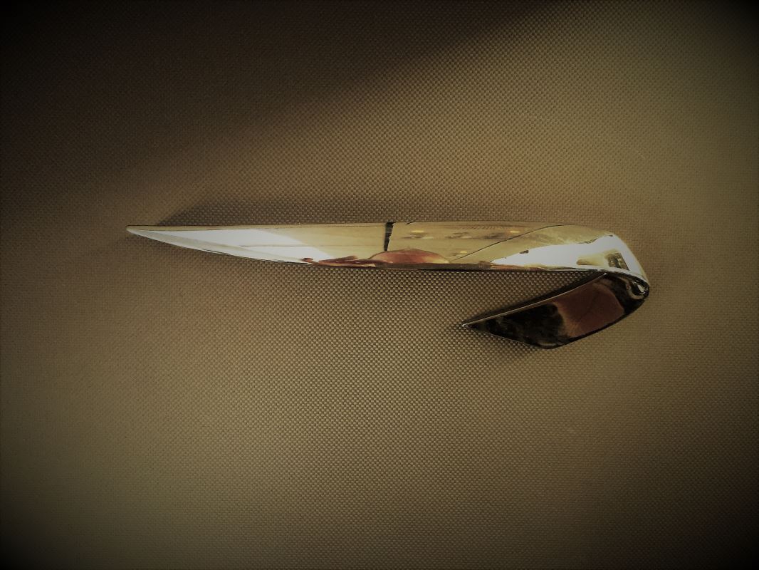 a knife on a surface