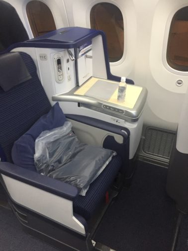 a seat on a plane