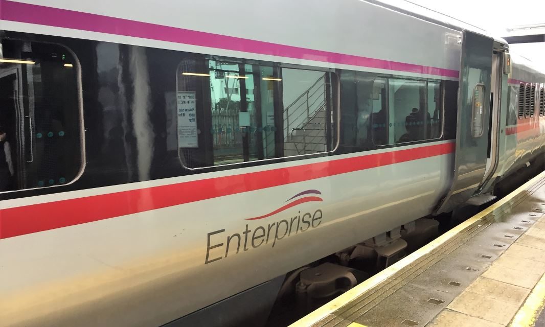 Rail Review First Plus on the Enterprise Train in Ireland