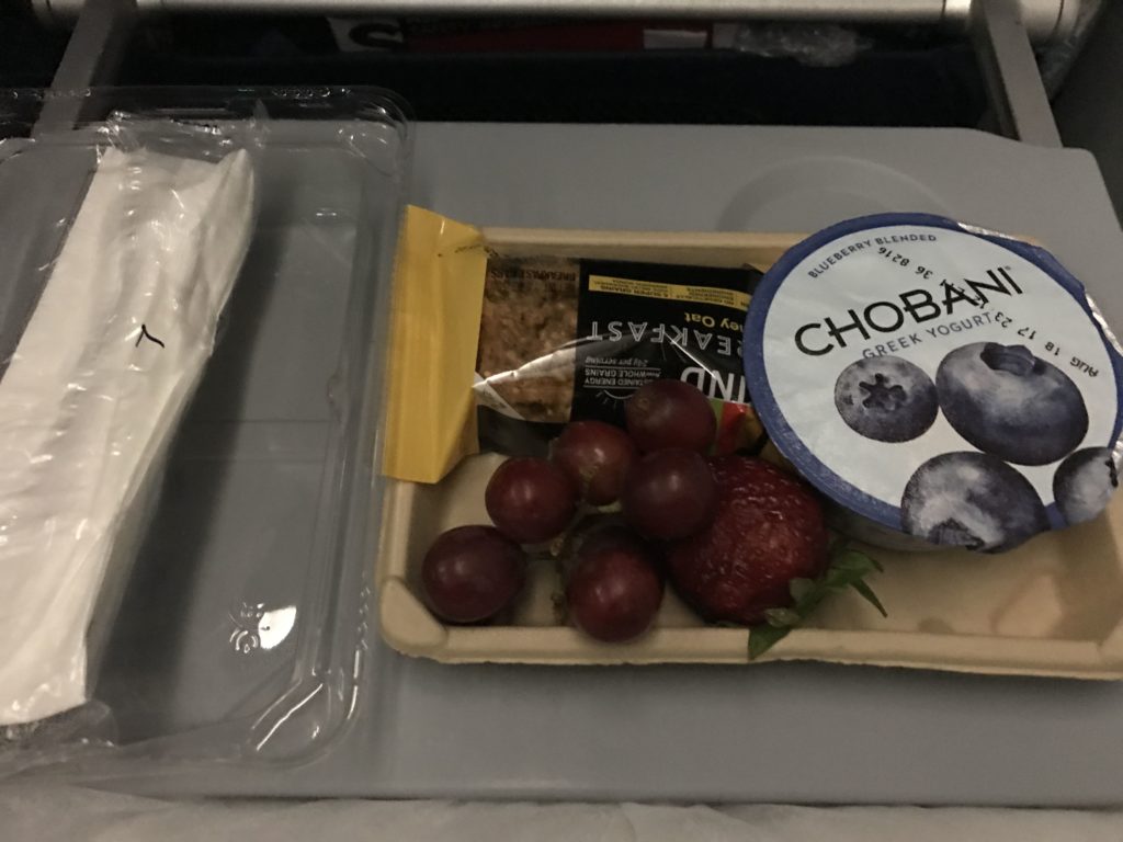 a tray of food on a tray