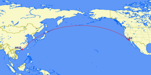 HKG-LAX Map