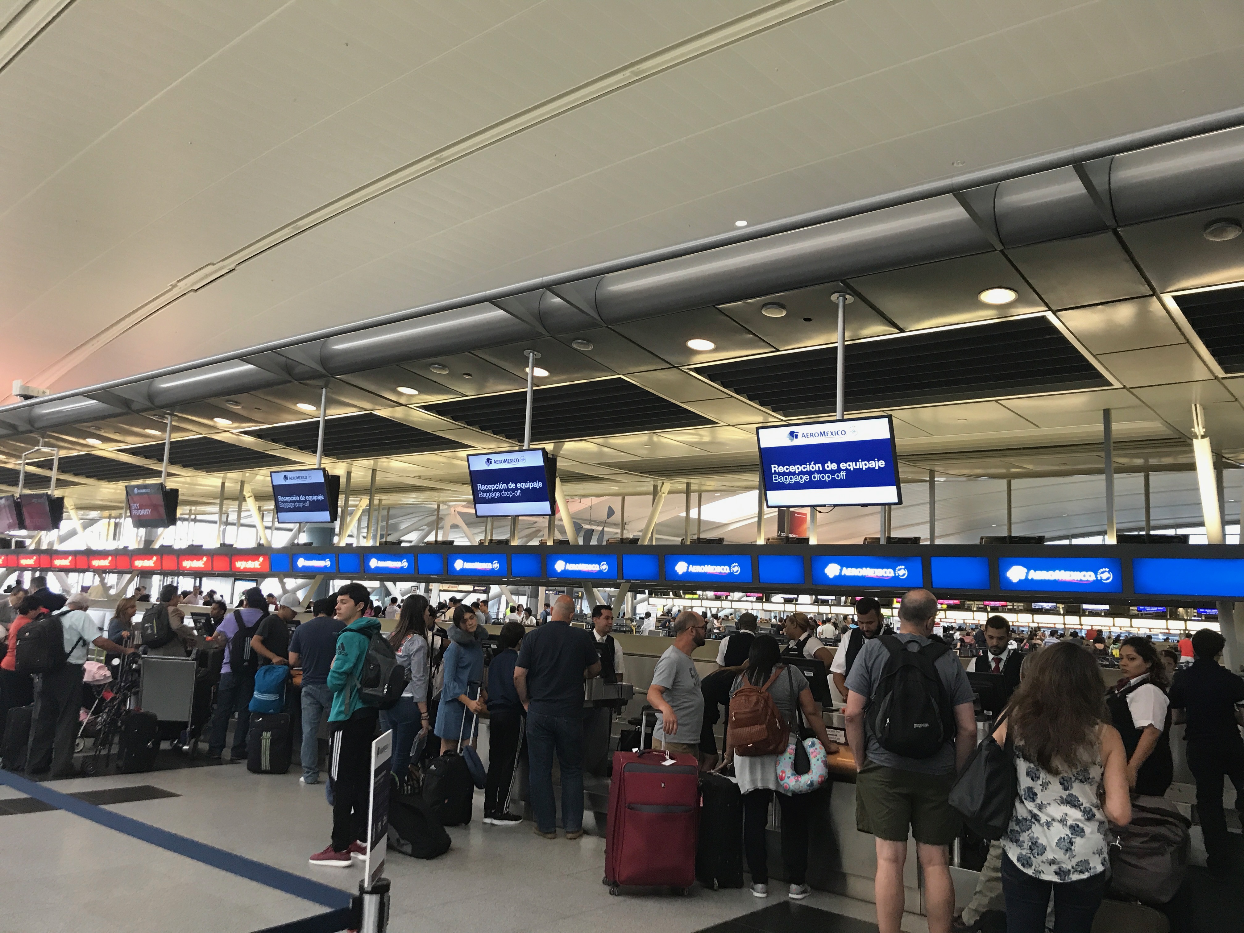 Aeromexico Business Class Check-In at JFK