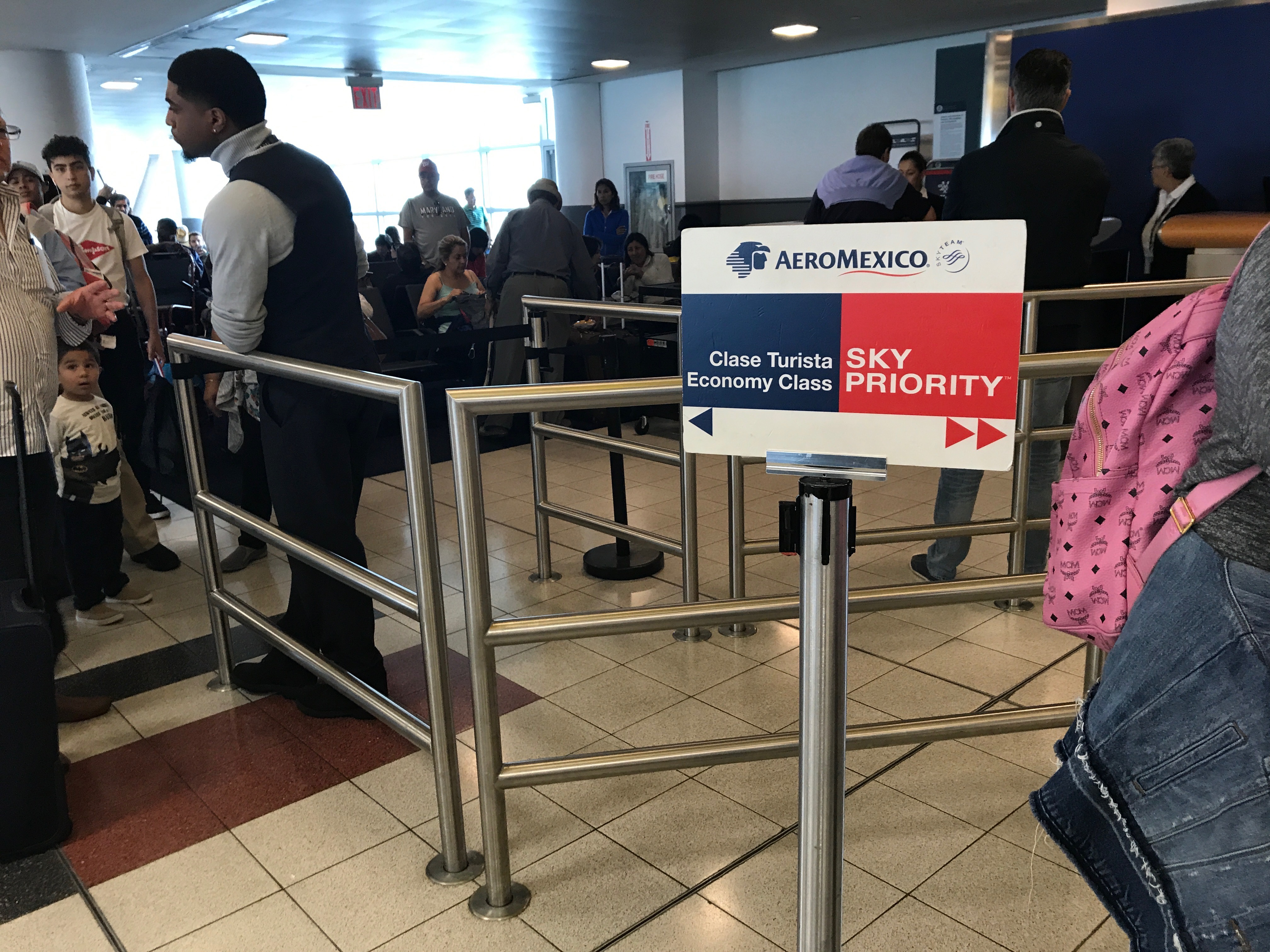 Aeromexico JFK-MEX Boarding at JFK
