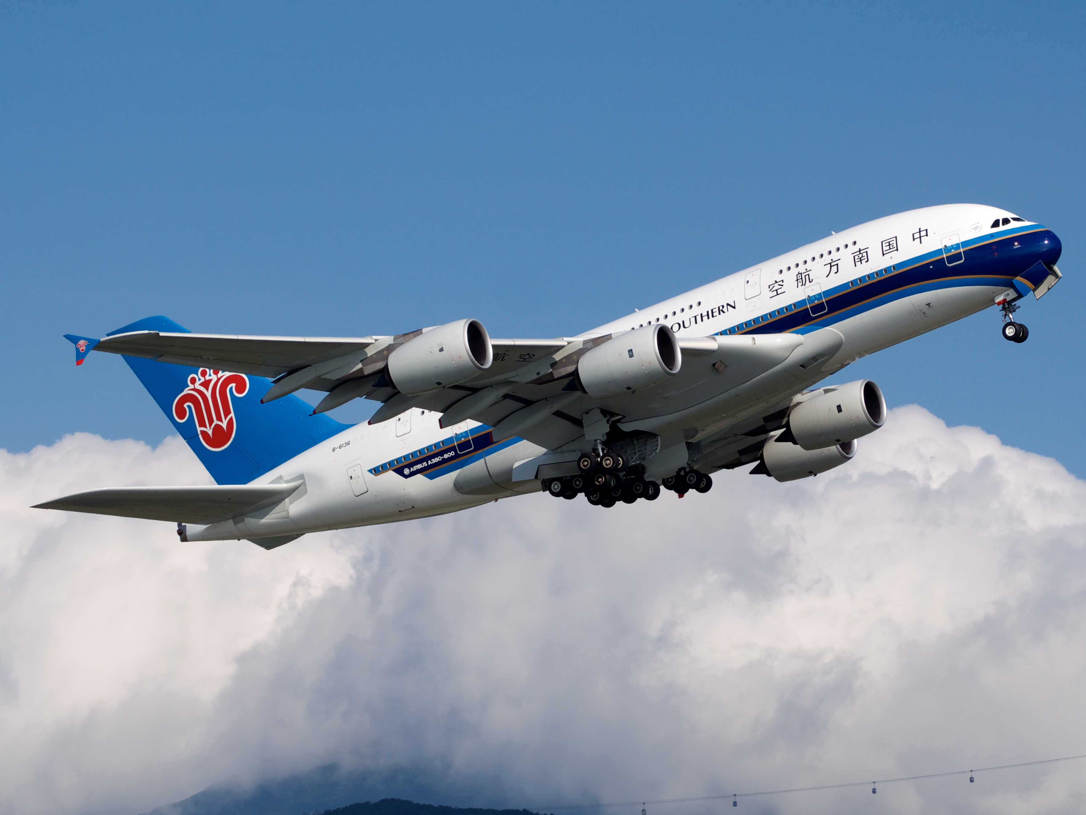 China Southern A380 Take-off