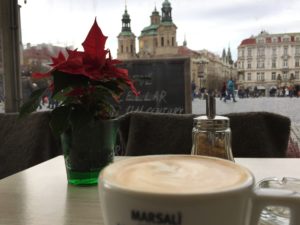 a cup of coffee on a table