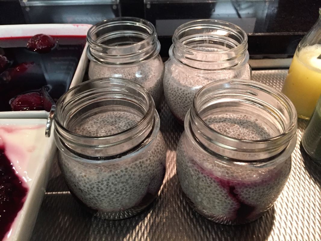 a group of jars of food