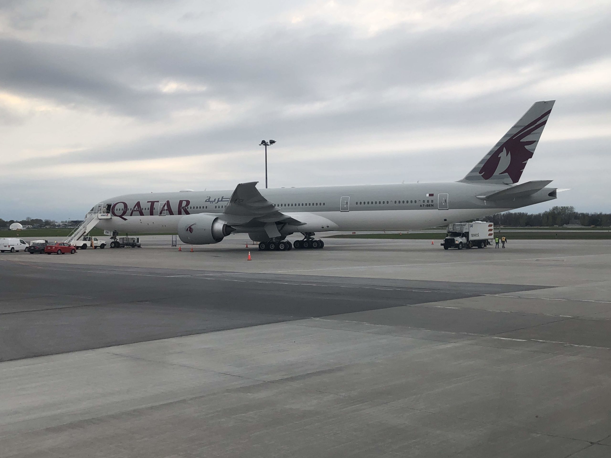 Qatar Airways Business Class 777 MIA-DOH