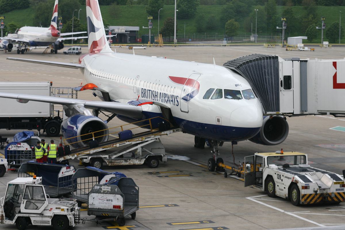 a plane on the tarmac