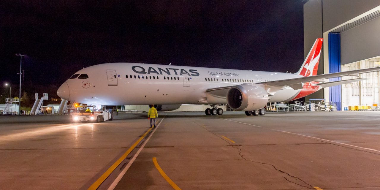 Qantas 787 Ready for First Flight
