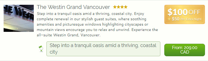 beVancouver Amex Gift Card offer