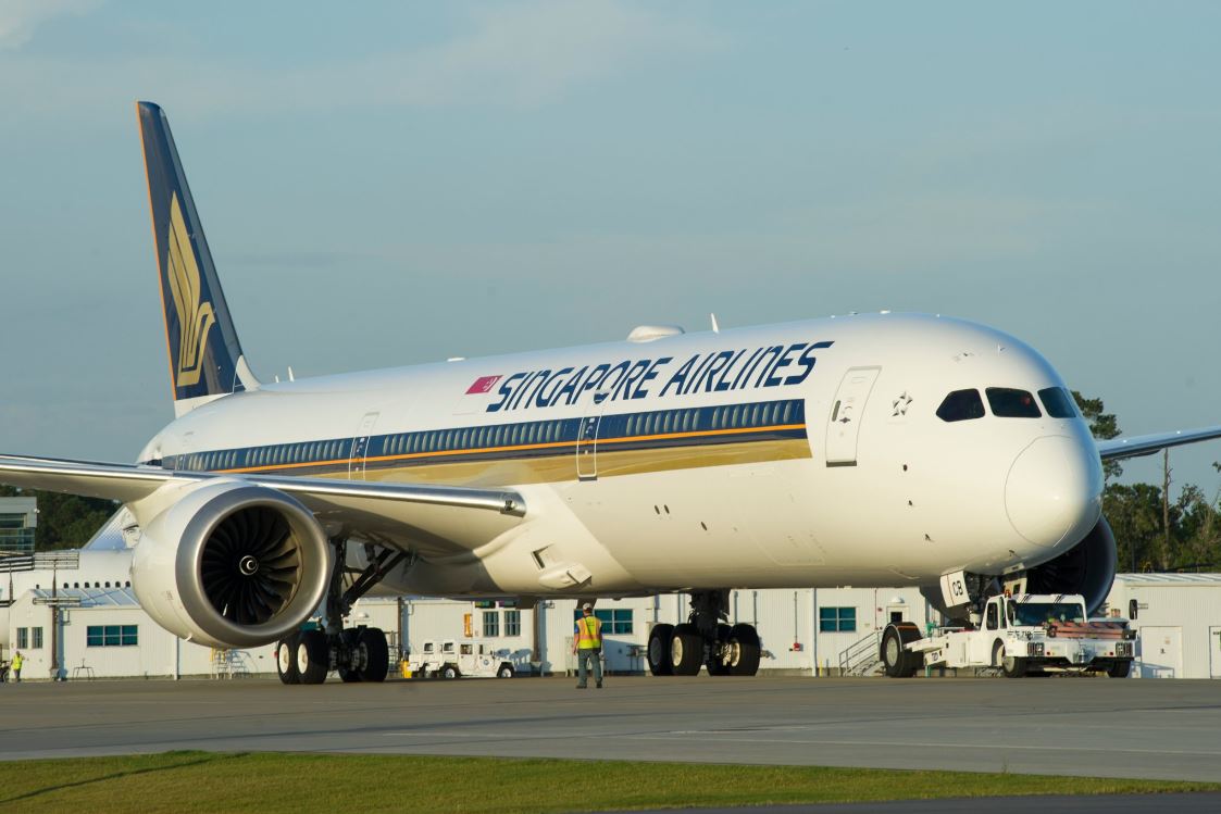 a large airplane on the runway