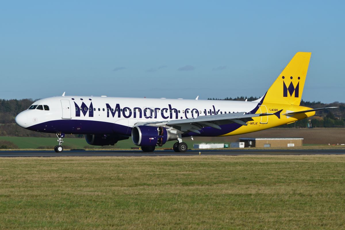 a plane on the runway