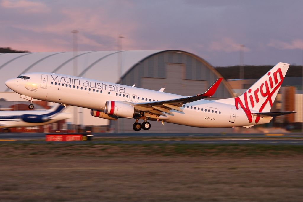 a plane taking off from a runway