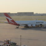Qantas A380 at DFW