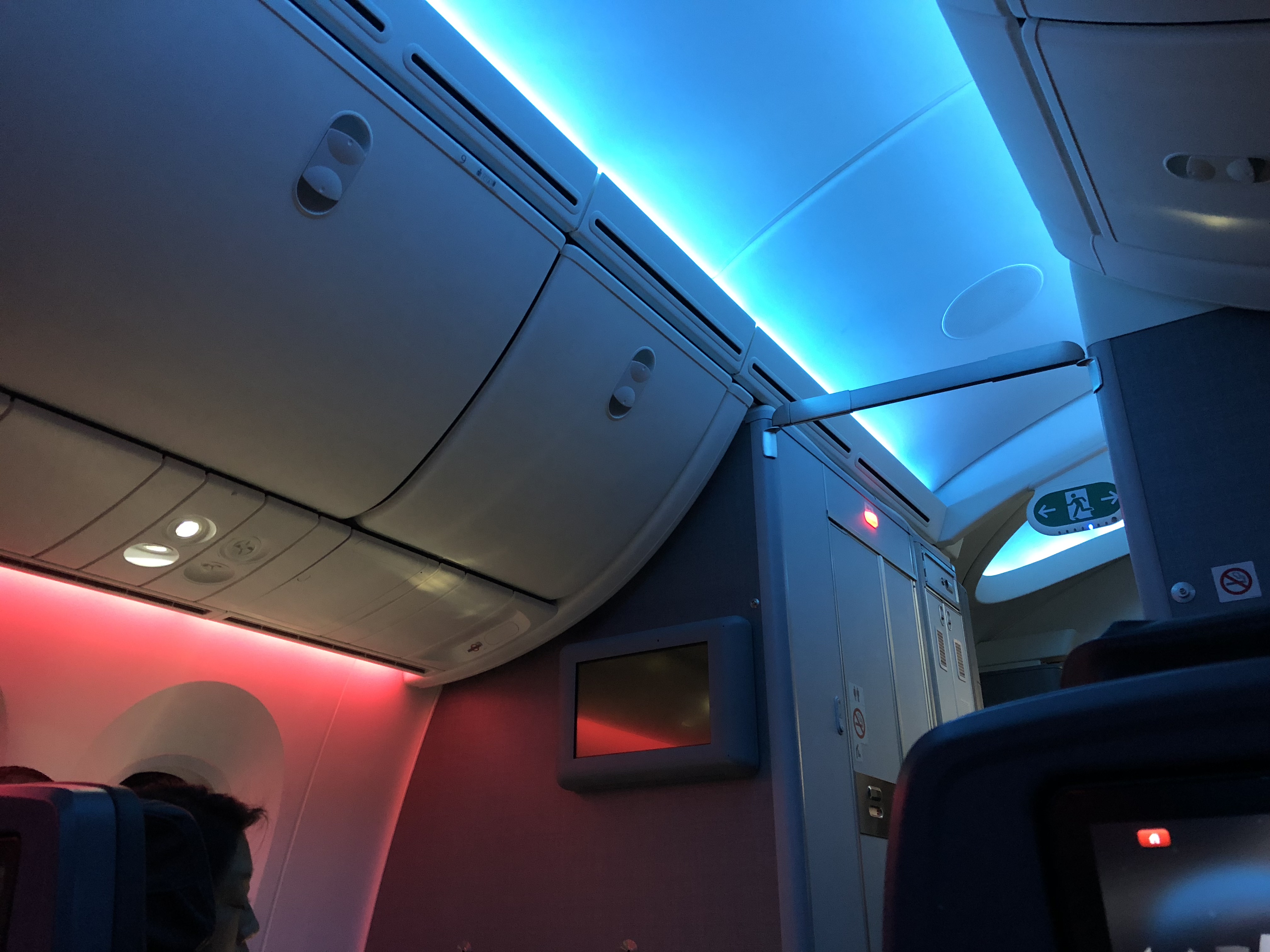American Airlines Premium Economy Cabin on the Boeing 787-9