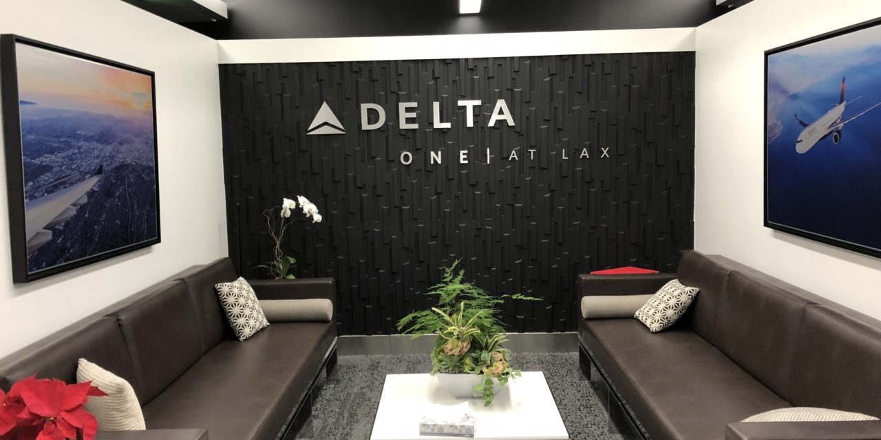 Review: The Makeshift Delta ONE Check-In Facility at LAX