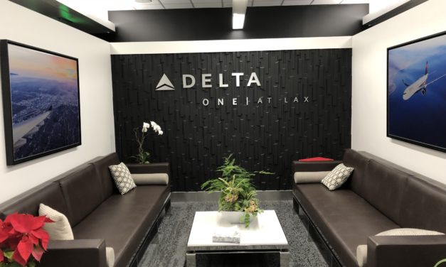 Review: The Makeshift Delta ONE Check-In Facility at LAX