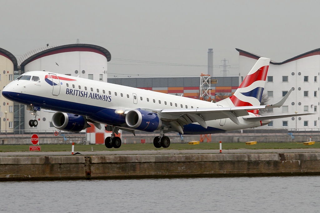 a plane taking off from a runway