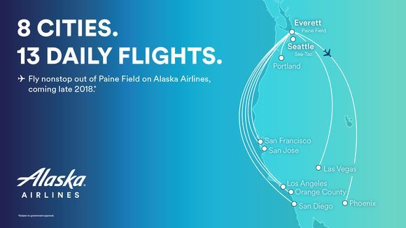 Alaska Airlines Paine Field Routes