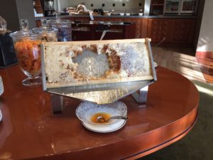 a honeycomb on a table