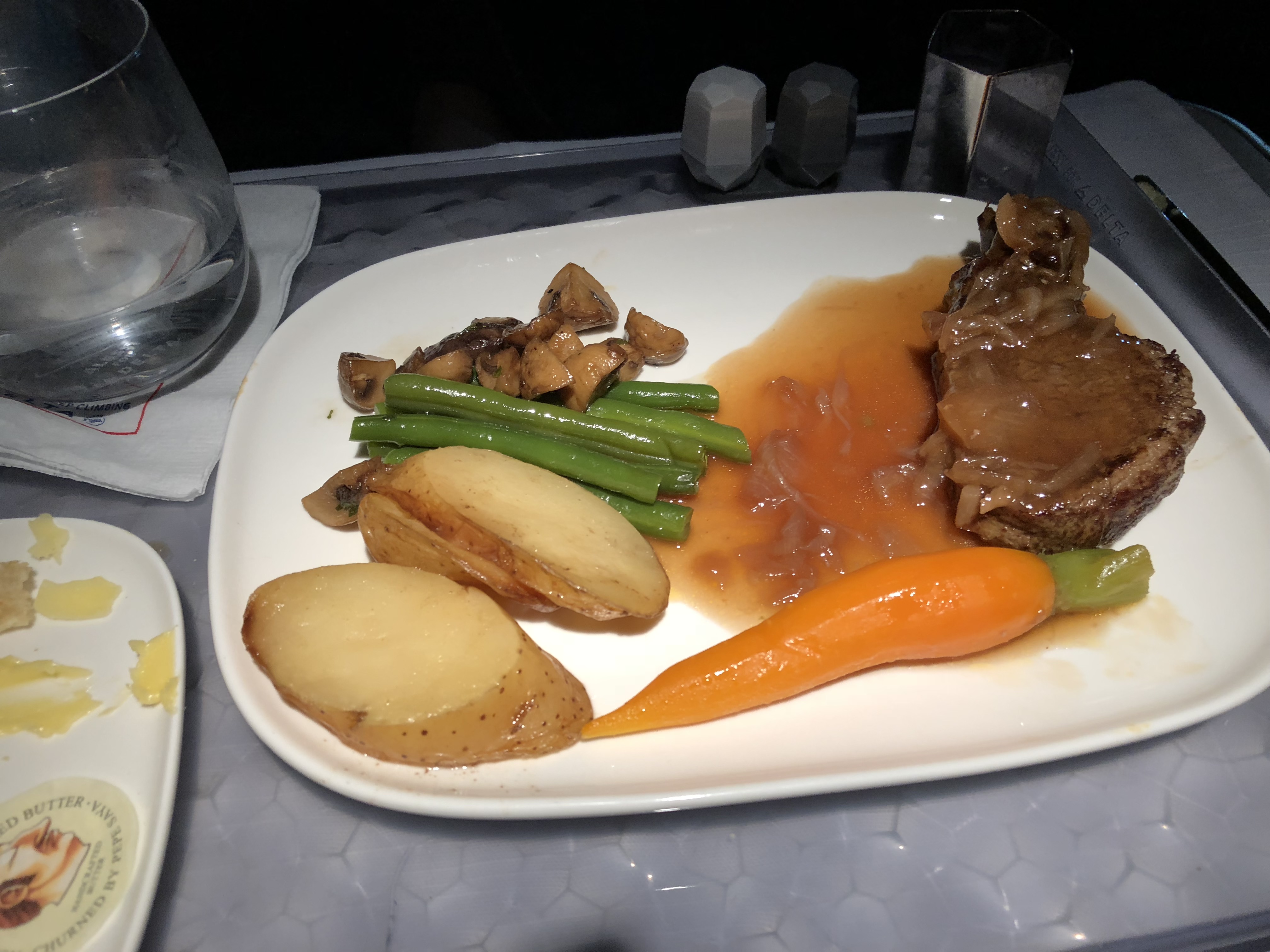 Delta One beef fillet, Sydney to Los Angeles