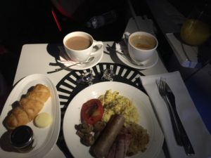 Virgin Atlantic Breakfast