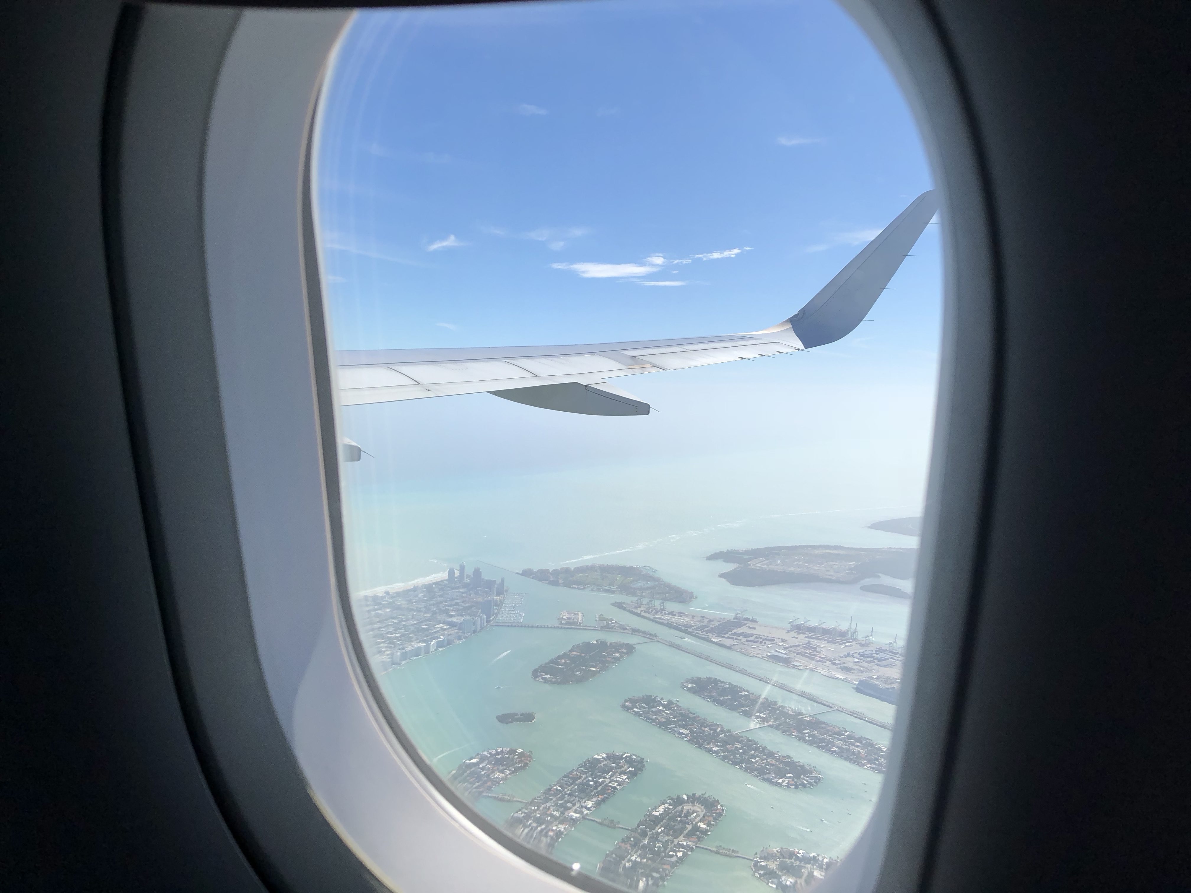 Departure from Miami to San Salvador Island, The Bahamas