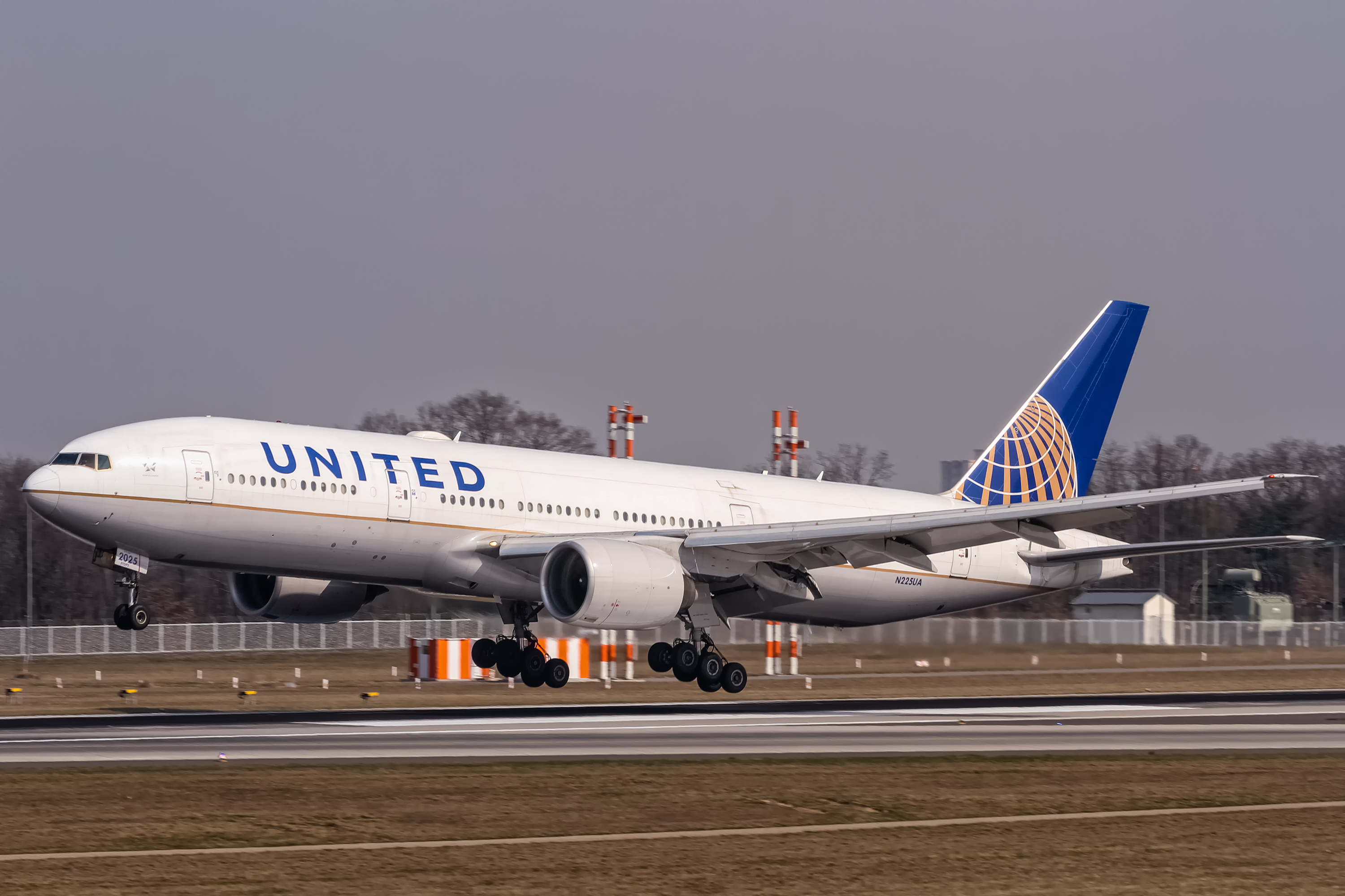 a plane taking off from a runway