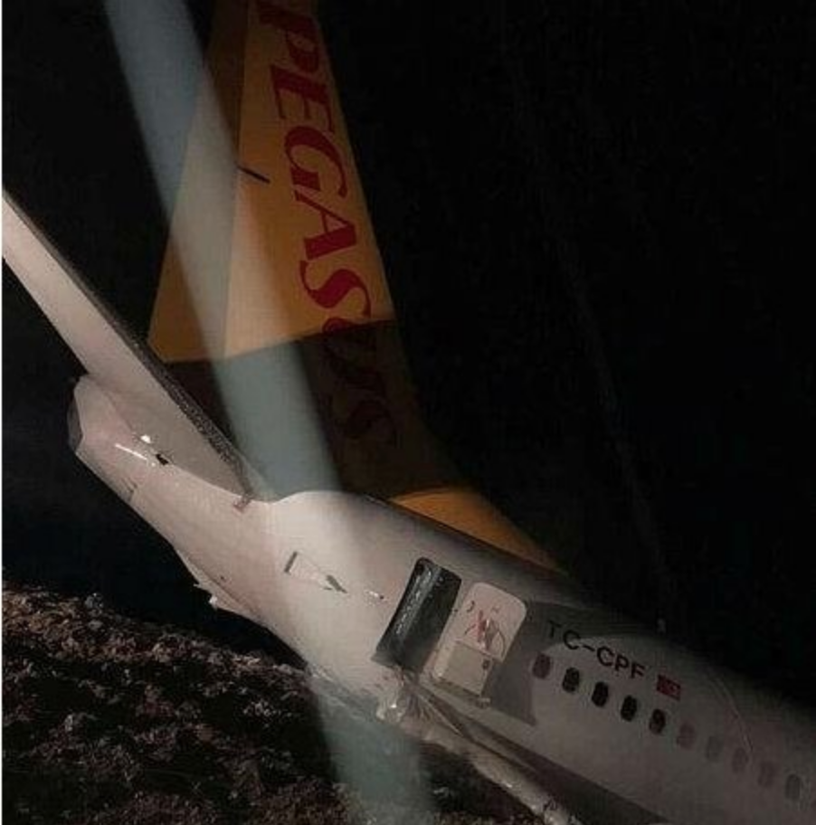 a plane crashed into a rock