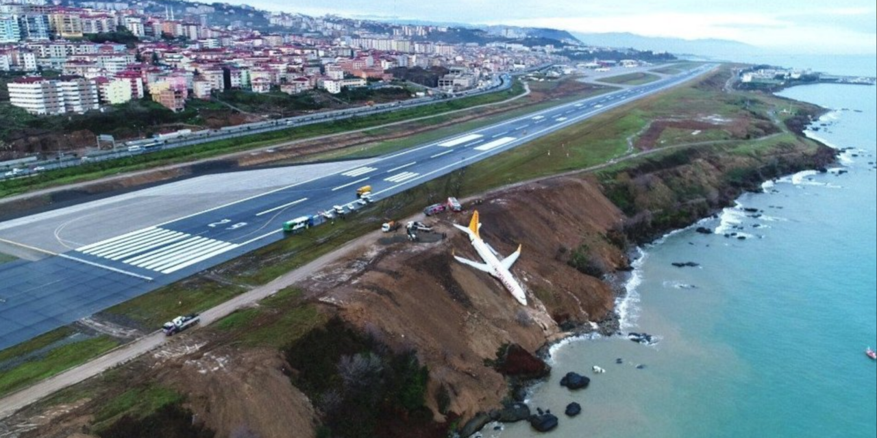 Pegasus Airlines Boeing 737 Overruns Runway, End Up on Cliff