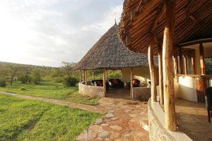 a building with a thatched roof