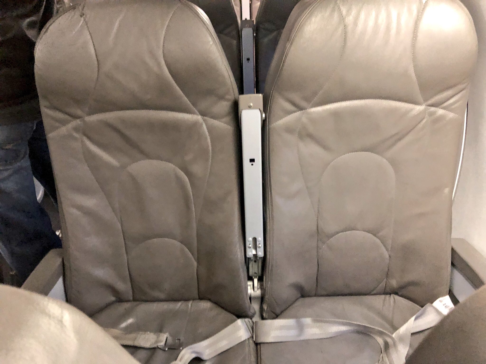 a seat on an airplane