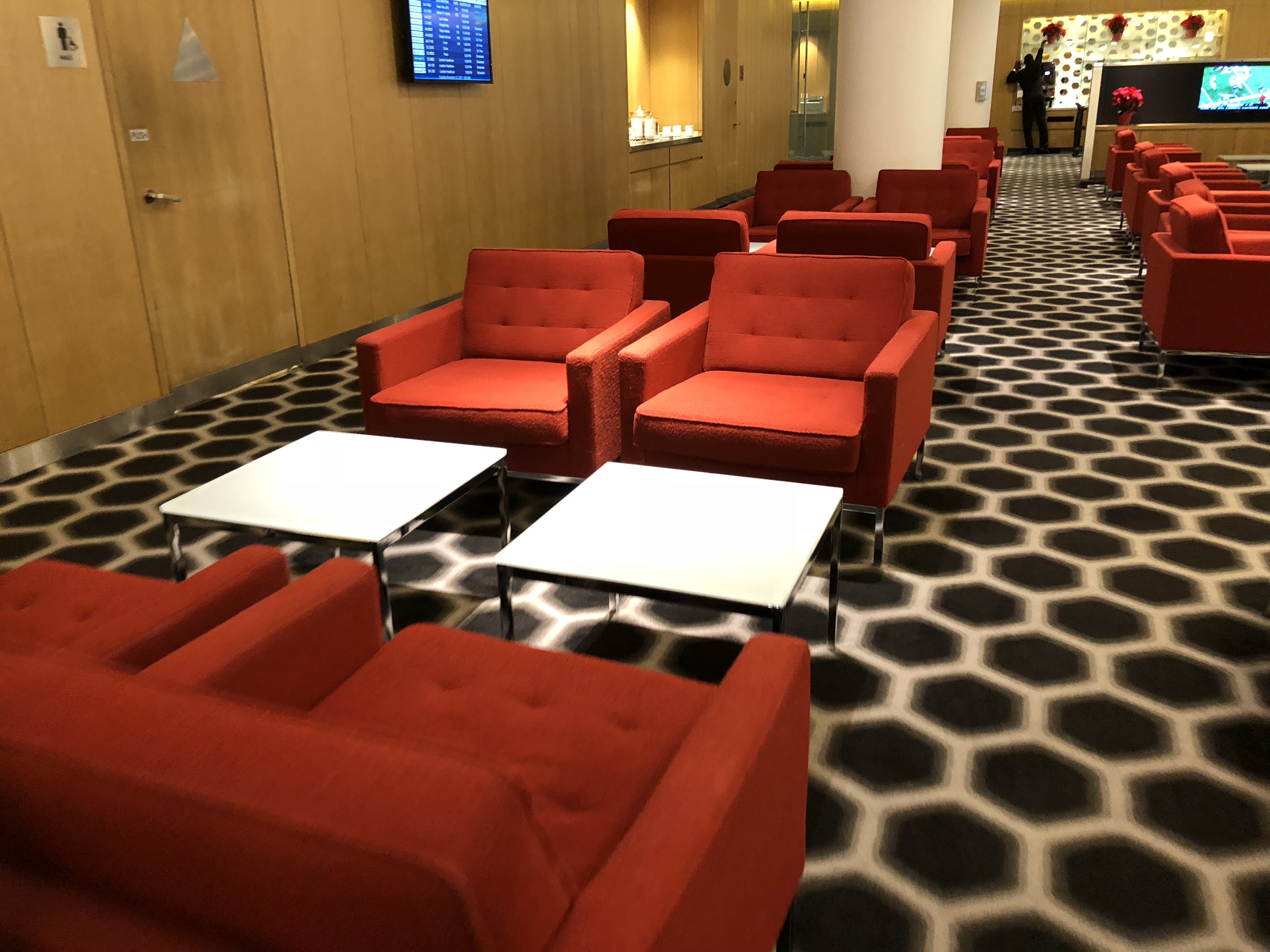 Qantas First Class Lounge LAX Lounge Seating