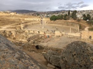 an ancient city with many pillars