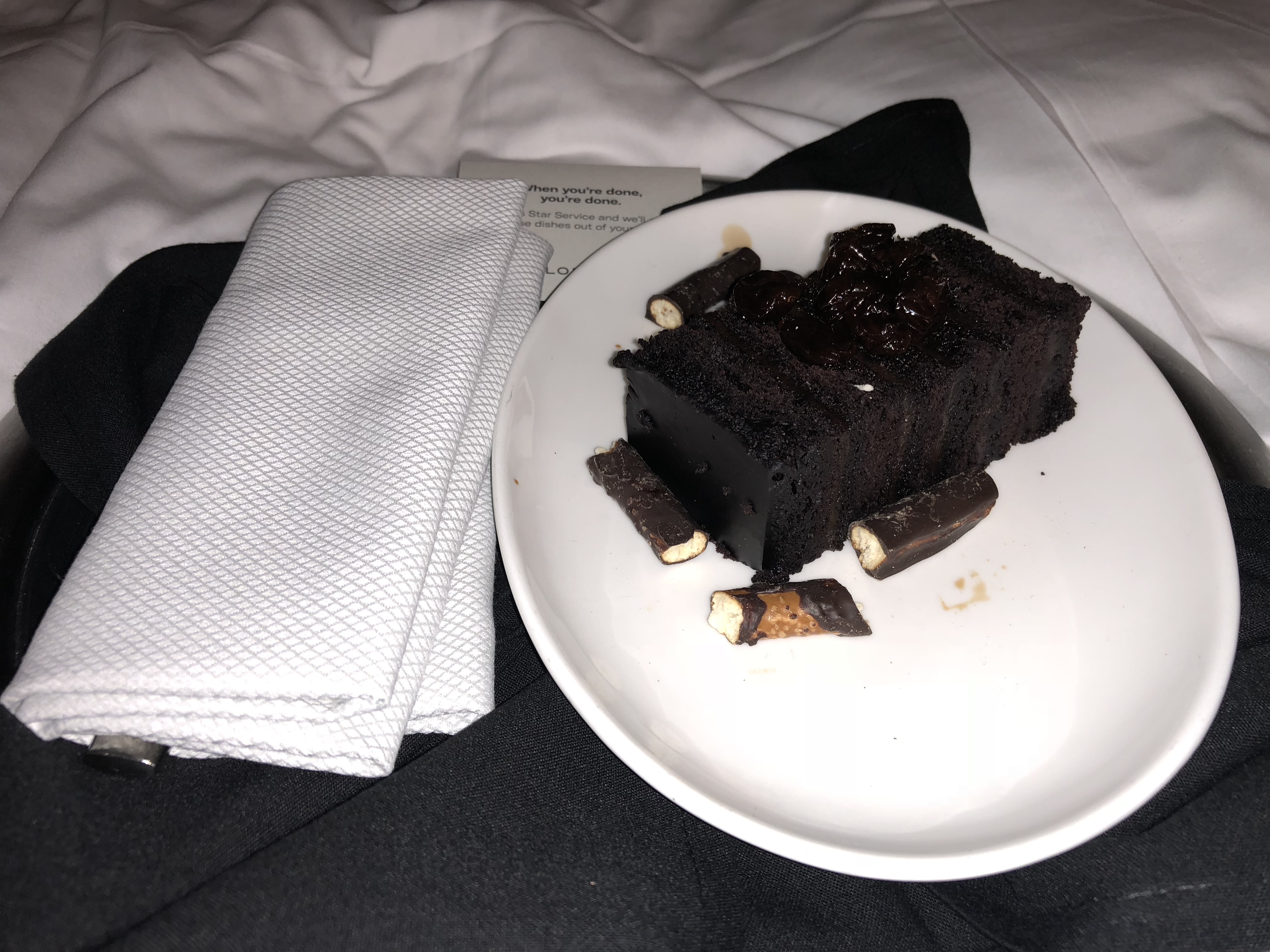 Late Night Chocolate Cake at The Loews Chicago