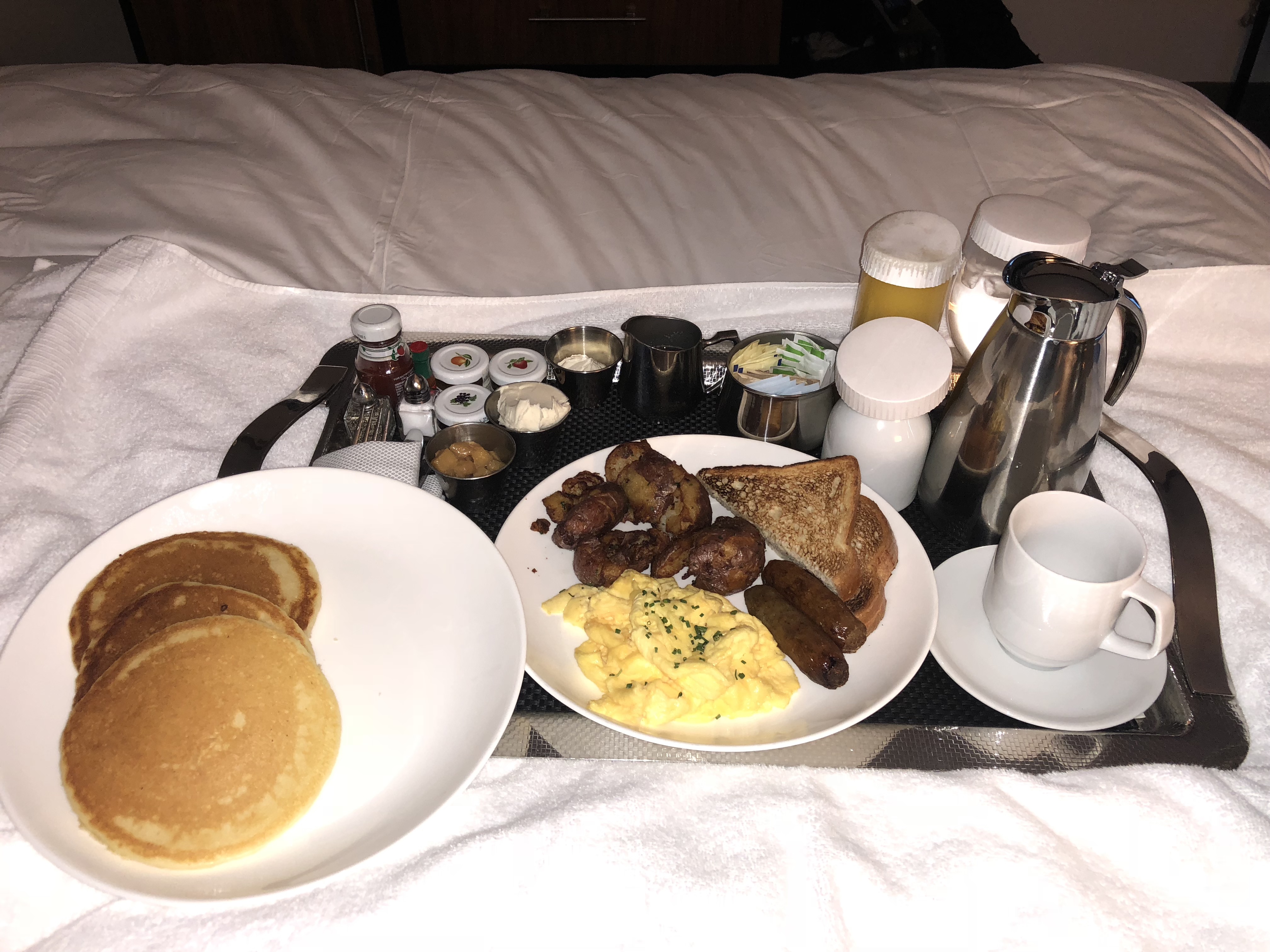 Breakfast in Bed at The Loews Chicago