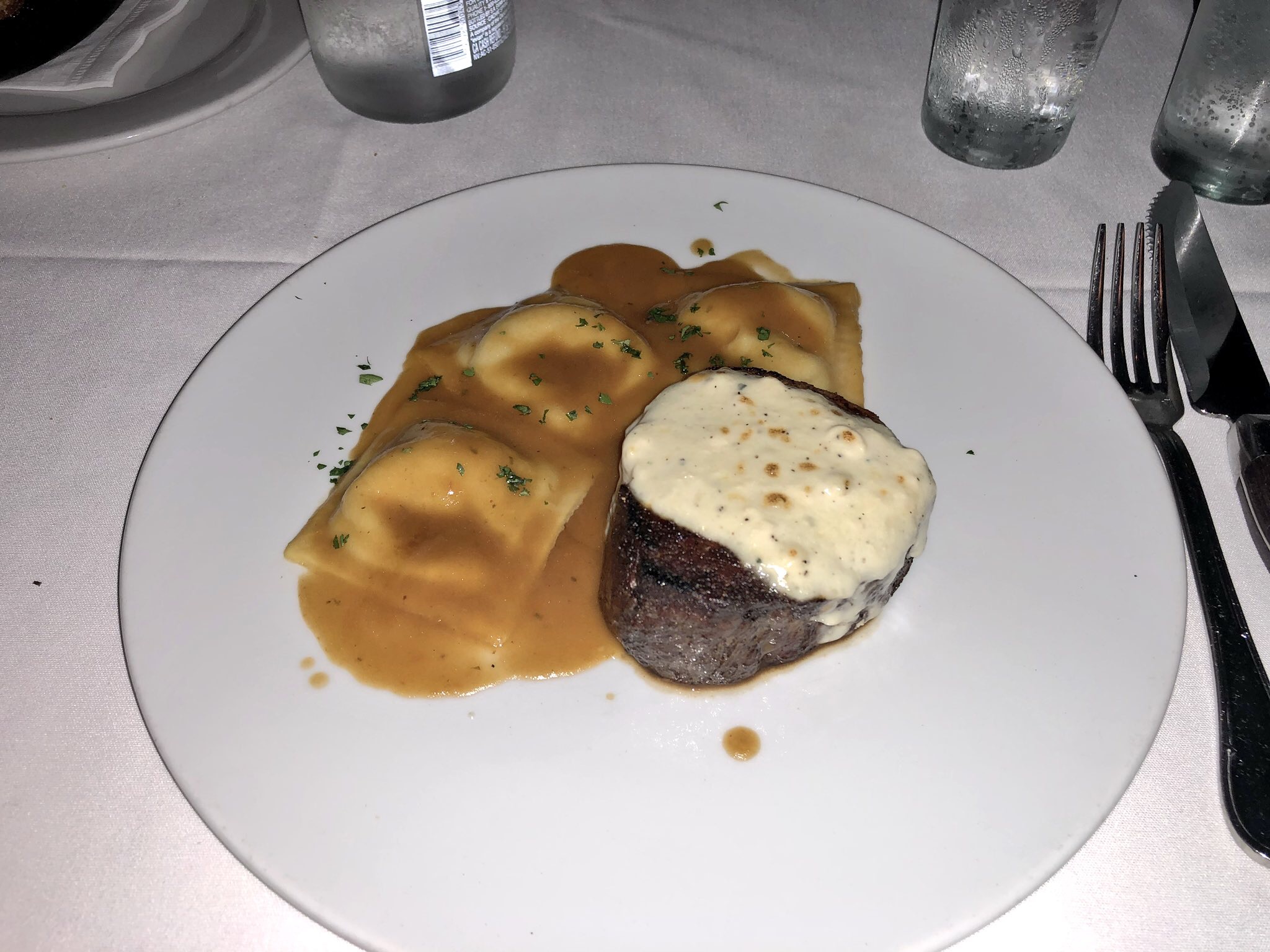 Steak and Ravioli at Craig's West Hollywood