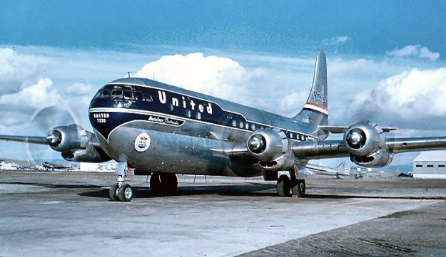 Step back in time to 1950 on a United Airlines Stratocruiser