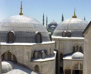 a close-up of Sultan Ahmed Mosque
